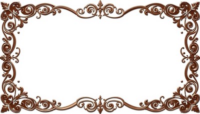 Decorative ornate frame design with elegant swirls