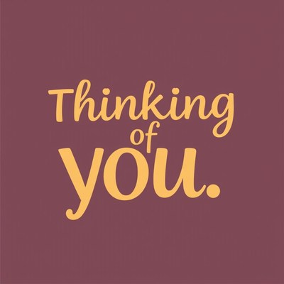 Thinking of you card