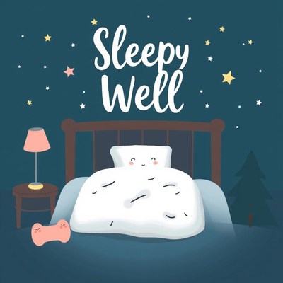 A bed ready for sleep at night