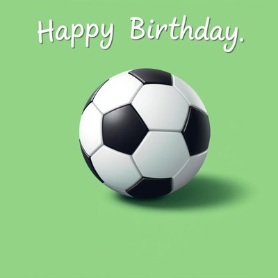 Happy birthday soccer ball
