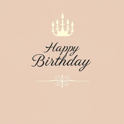 Happy birthday card with candles