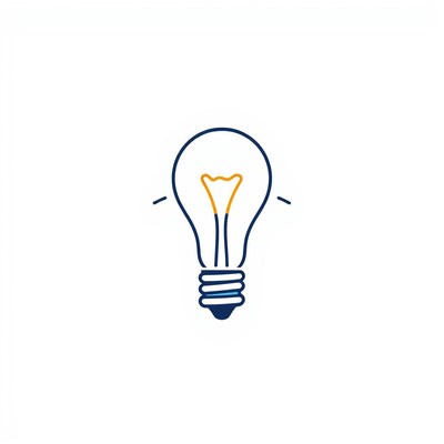 Lightbulb icon illustration