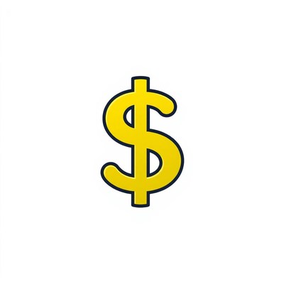Yellow dollar sign