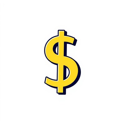 Yellow dollar sign