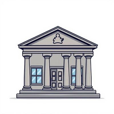 A simple illustration of a classic building