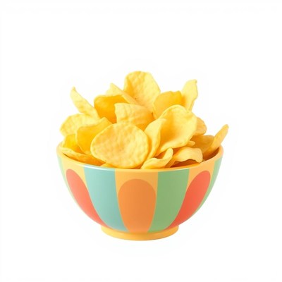 A bowl of corn chips
