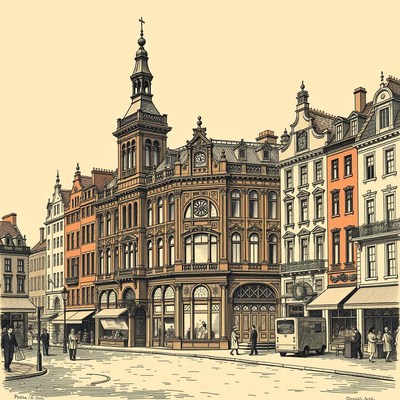 People walk past shops in london