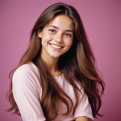 A woman smiles at the camera