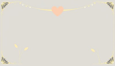 Gray frame with floral design and pink heart