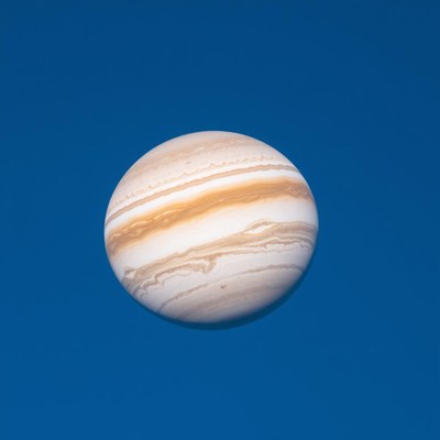 Jupiter is a gas giant with a distinctive banded appearance