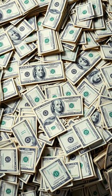 A stack of hundred dollar bills