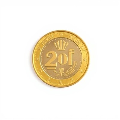 A 20-franc swiss coin