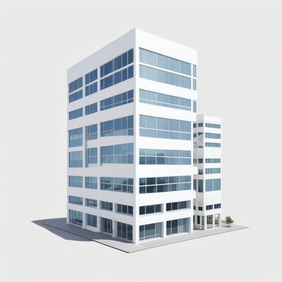 A modern office building stands tall