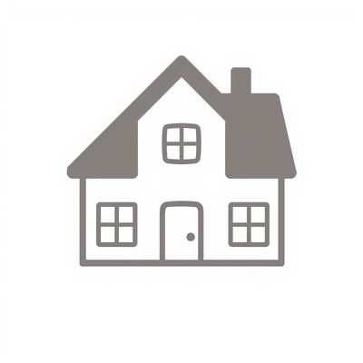 A simple grey house icon