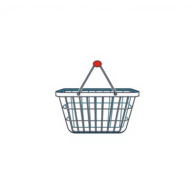 An empty shopping basket