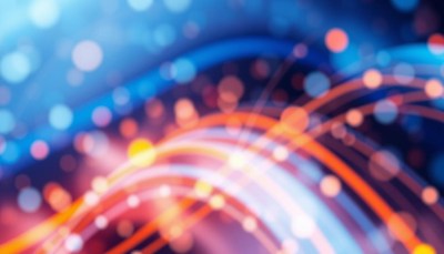 Abstract lights form a swirling pattern