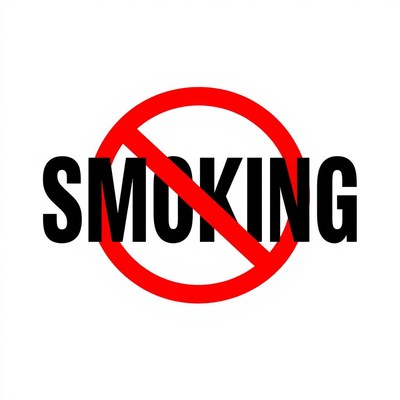 A no smoking sign