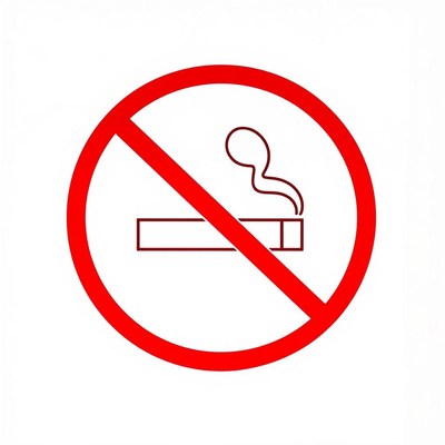 A no smoking sign is pictured