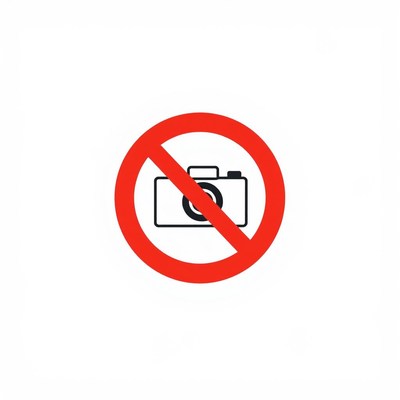 A no photography sign