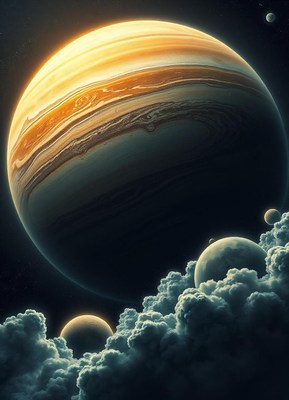 A giant gas planet in a distant galaxy