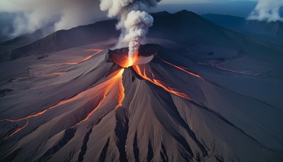 Volcano erupts in indonesia, spewing lava and ash