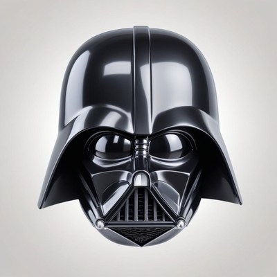 A black darth vader helmet