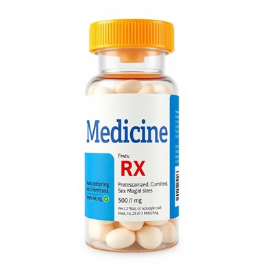 A bottle of prescription pills