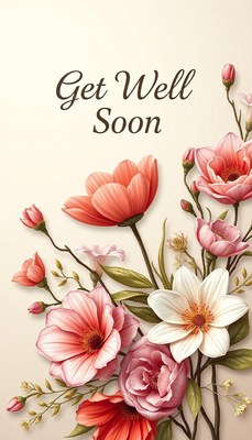 Get well soon with these beautiful flowers
