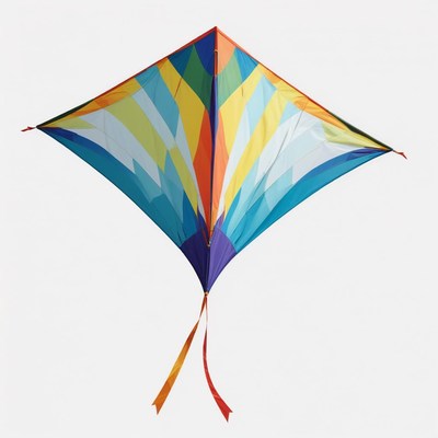 A colorful kite with a diamond shape