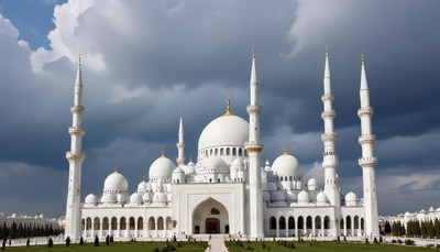Sheikh zayed grand mosque in abu dhabi is stunning
