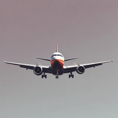 A plane approaches a runway for landing