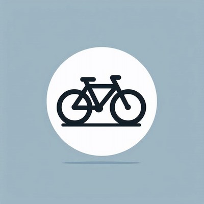 A simple illustration of a bicycle