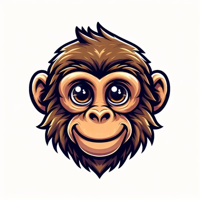 A cute monkey smiles for the camera