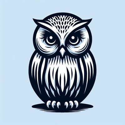 A detailed illustration of an owl