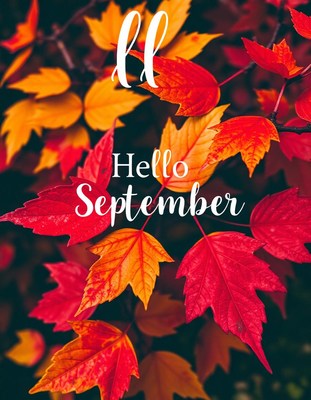 Hello september, with vibrant red and orange leaves