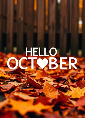 Hello october, with a heart for the falling leaves