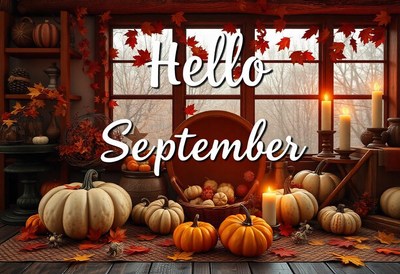 Hello september, fall brings pumpkins and candles!