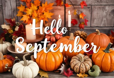 Hello september, pumpkins and candles are ready