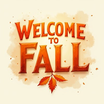 Welcome to fall