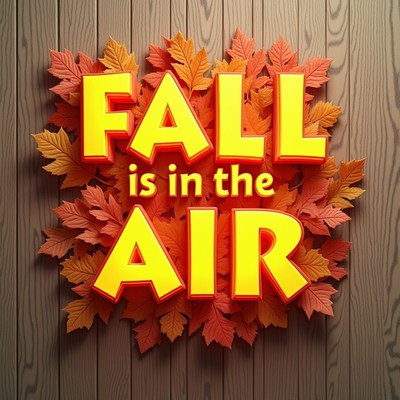 Fall is in the air, surrounded by leaves