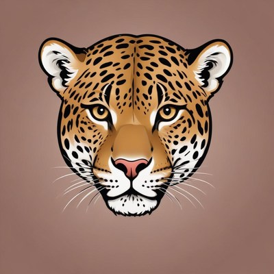 Close-up of a jaguar's spotted face and sharp eyes