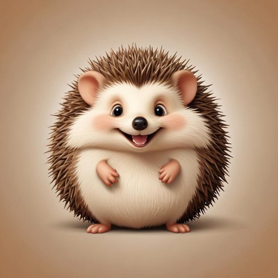 A happy hedgehog smiles for the camera