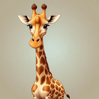 A giraffe looks directly at the camera