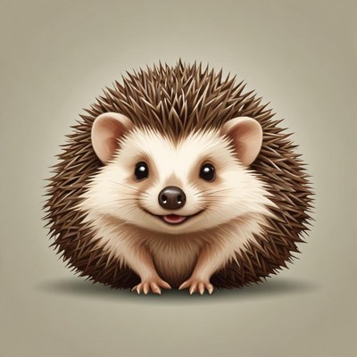 A happy hedgehog smiles for the camera