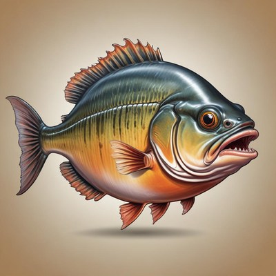 A largemouth bass is swimming in the water