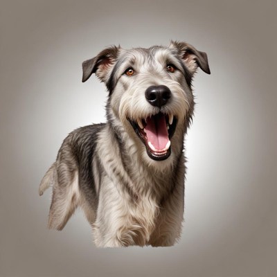 A happy dog smiles for the camera