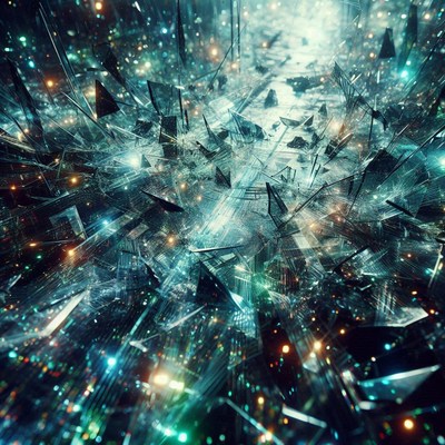 Abstract image of a futuristic city