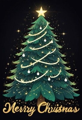 A decorated christmas tree with lights and ornaments