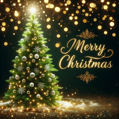 A decorated christmas tree with lights and ornaments