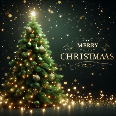 A decorated christmas tree with lights and ornaments